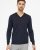 Stockholm mens pullover v-neck, dark navy