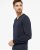 Stockholm mens pullover v-neck, dark navy
