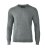 Elegant round neck, grey