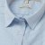 Light blue/white striped female stretch oxford shirt, loose fit