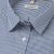 Blue/white female stretch twill shirt, loose fit