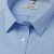 Light blue/white fine striped female stretch oxford shirt, slimfit