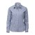 Blue/white female stretch twill shirt, comfort fit