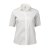 White female short sleeve stretch twill shirt, comfort fit