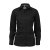 Black female stretch poplin shirt, slimfit