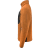 Pile fleece jacket, orange/black