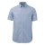 Light blue short sleeve stretch oxford shirt, comfort fit