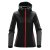 Women's Orbiter Softshell Hoody, black/red