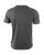 Soft round neck t-shirt, black melange