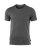 Soft round neck t-shirt, black melange