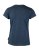 Woman soft round neck t-shirt, navy melange