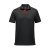 Men's Monterey S/S Piped Polo, black/red