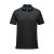 Men's Monterey S/S Piped Polo, black/royal
