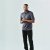 Men's Monterey S/S Piped Polo, granite/black