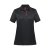 Women's Monterey S/S Piped Polo, black/red