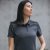 Women's Monterey S/S Piped Polo, granite/black