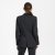 Traveller womens blazer long modern fit, charcoal