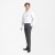 Traveller mens trouser modern fit, dark grey