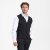 Traveller waistcoat modern fit, black