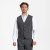 Traveller waistcoat modern fit, dark grey