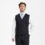 Traveller waistcoat regular fit, black