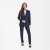Traveller womens blazer long modern fit, dark blue