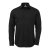 Black stretch poplin shirt, slimfit