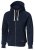 Woman stylish hooded sweat, navy