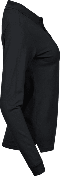 Zoom bild av Women's Luxury Stretch Long Sleeve Polo Black