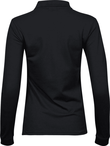 Zoom bild av Women's Luxury Stretch Long Sleeve Polo Black