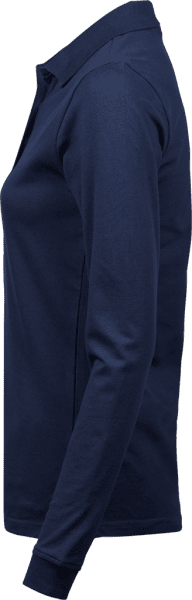 Zoom bild av Women's Luxury Stretch Long Sleeve Polo Navy