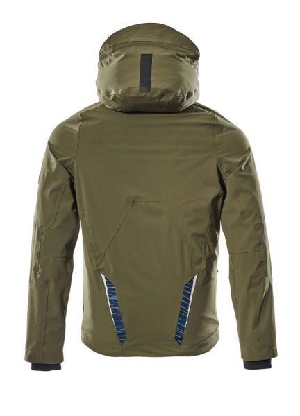 Zoom bild av Skaljacka, mossgrön/svart