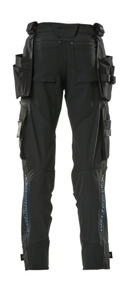 Zoom bild av Byxor med hängfickor, svart