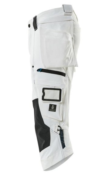 Zoom bild av Piratbyxor med hängfickor, vit