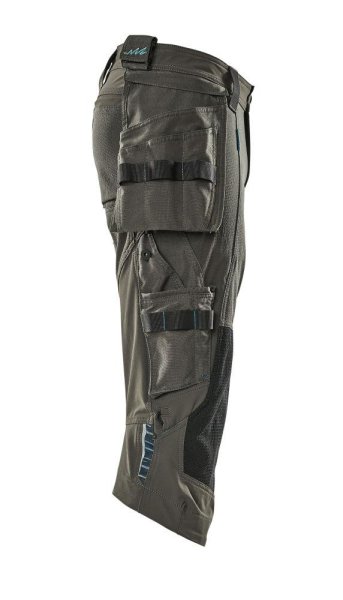 Zoom bild av Piratbyxor med hängfickor, mörk antracite