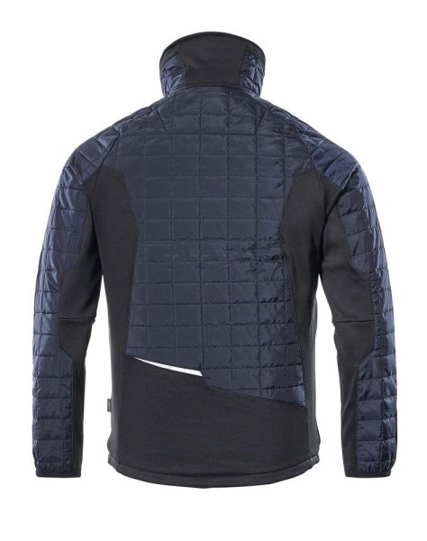 Zoom bild av Termojacka, mörk marin/svart