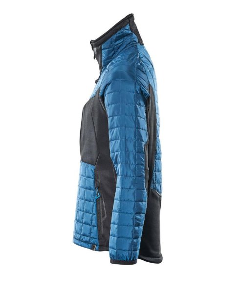 Zoom bild av Termojacka, mörk petrolium/svart