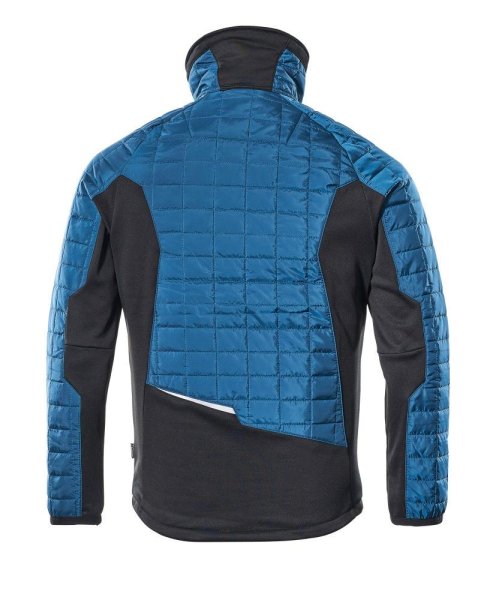 Zoom bild av Termojacka, mörk petrolium/svart