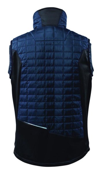 Zoom bild av Termoväst, mörk marin/svart