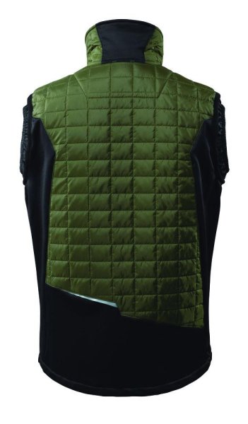 Zoom bild av Termoväst, mossgrön/svart