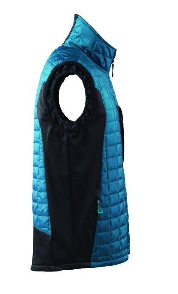 Zoom bild av Termoväst, mörk petrolium/svart