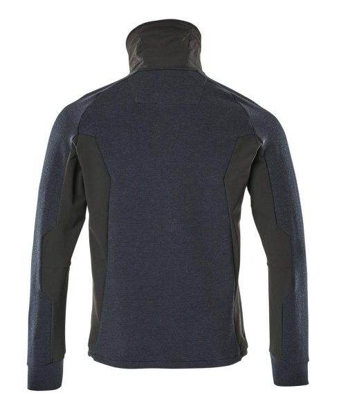 Zoom bild av Sweatshirt med blixtlås, mörk marin/svart