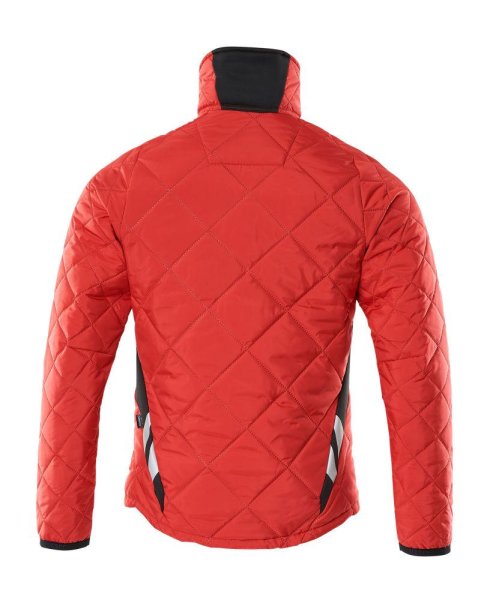 Zoom bild av Termojacka, signalröd/svart