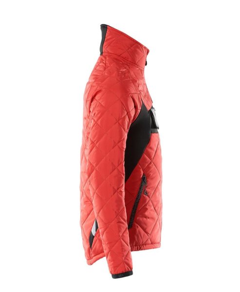 Zoom bild av Termojacka, signalröd/svart