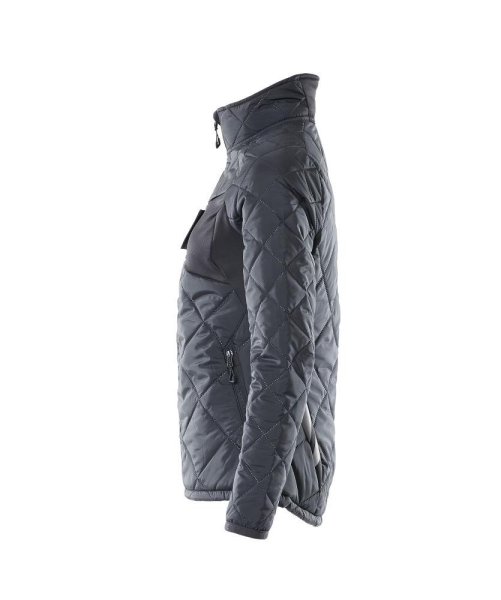 Zoom bild av Dam termojacka, mörk marin