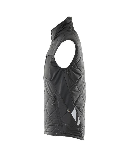 Zoom bild av Dam termoväst, mörk antracite/svart