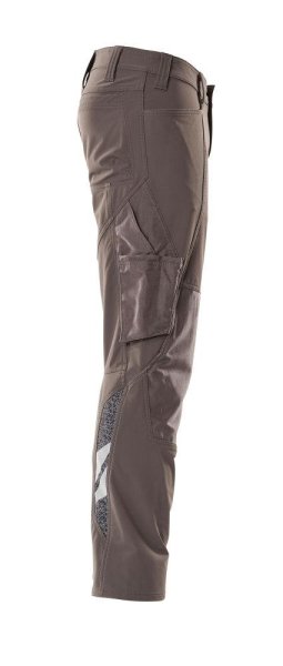 Zoom bild av Byxor med knäfickor, mörk antracite