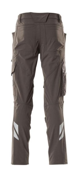 Zoom bild av Byxor med knäfickor, mörk antracite