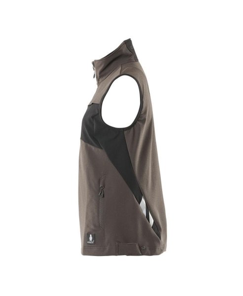 Zoom bild av Dam stretch väst, mörk antracite/svart