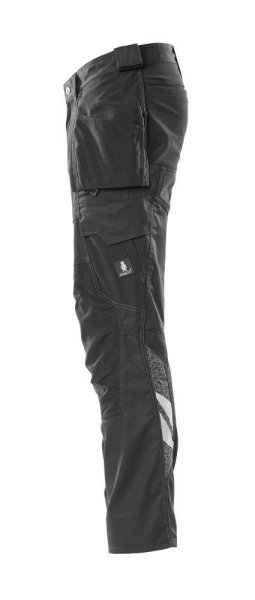 Zoom bild av Byxor med hängfickor, svart